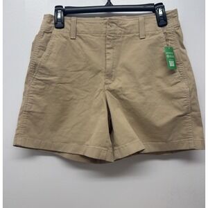 New Gap 4"Downtown Khaki Shorts Womens‎ 6 Tall Beige Casual Preppy Summer #19